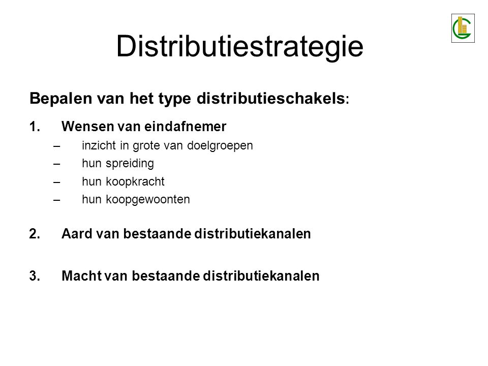 Distributiestrategie