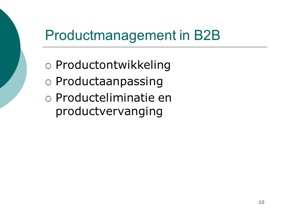 Productmanagement in B2B