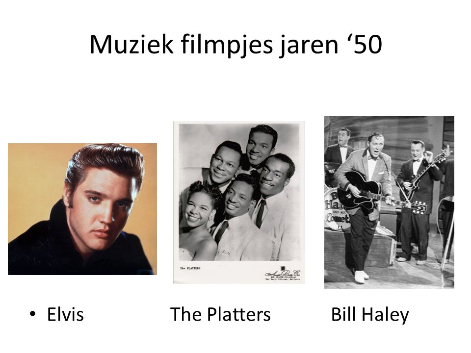 Muziek filmpjes jaren ‘50