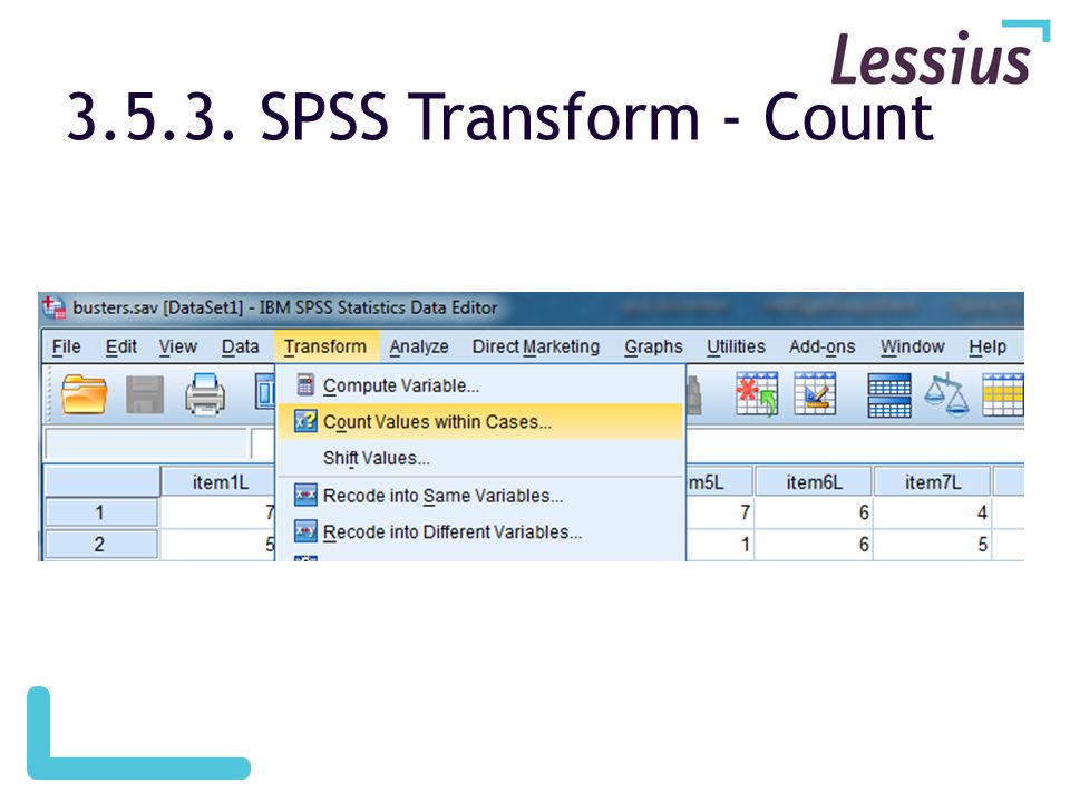 SPSS Transform - Count
