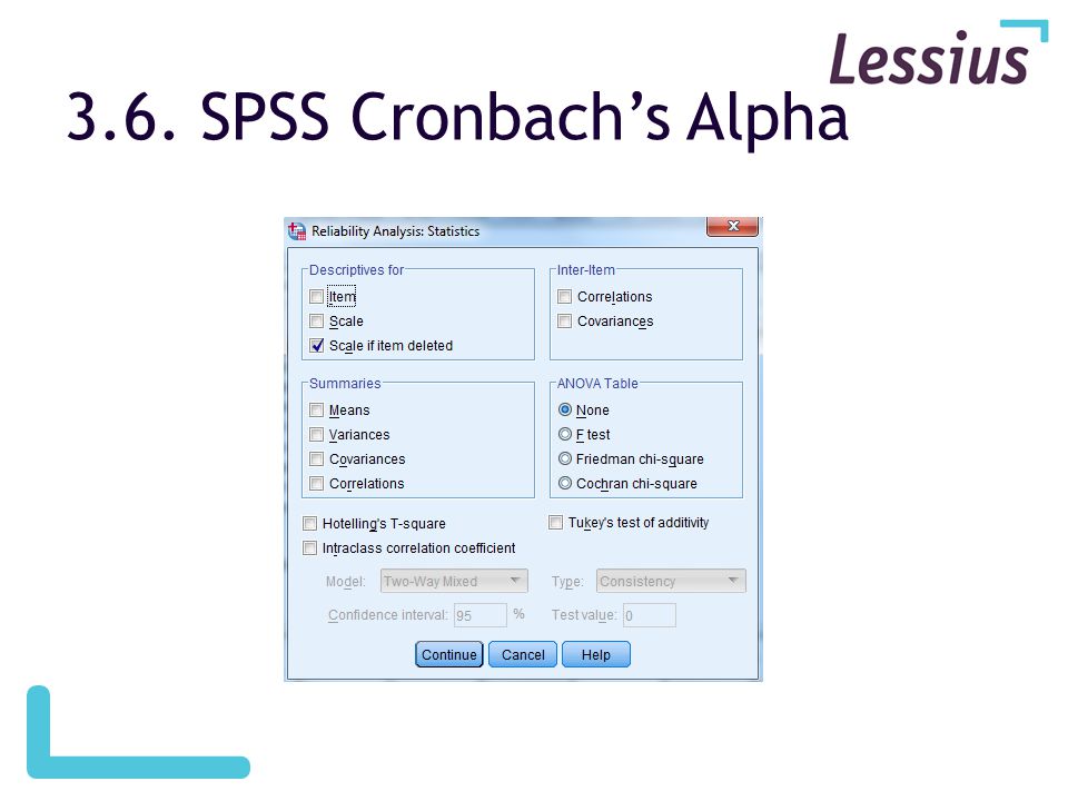 3.6. SPSS Cronbach’s Alpha