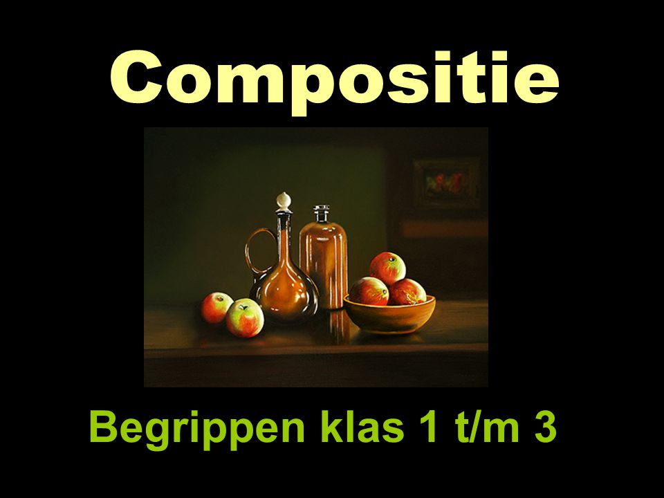 Compositie Begrippen klas 1 t/m 3