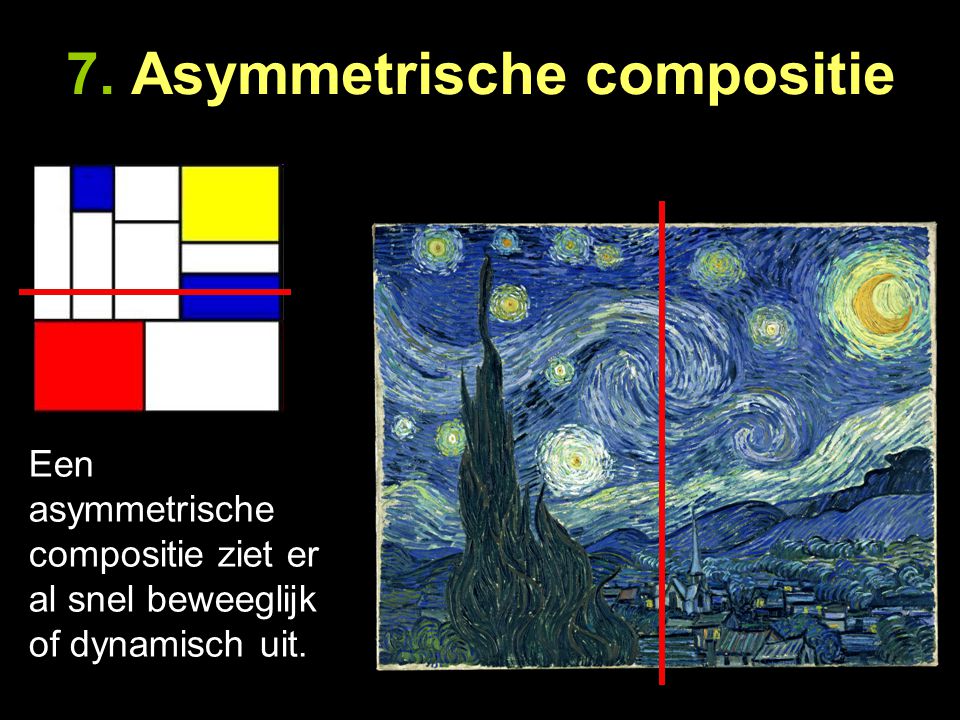 7. Asymmetrische compositie