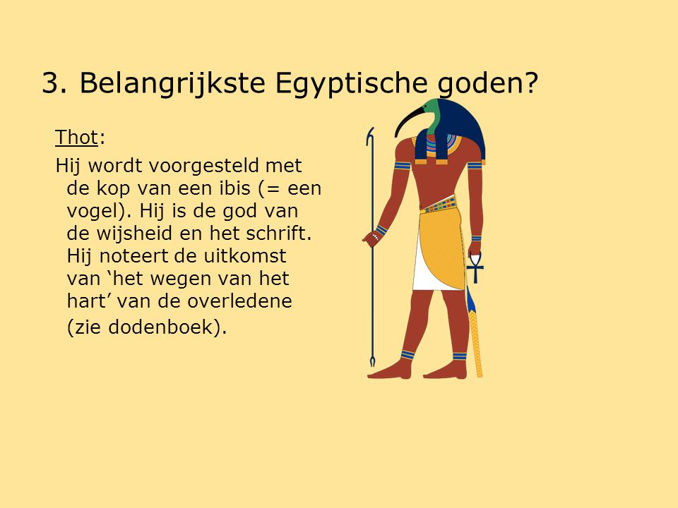 3. Belangrijkste Egyptische goden