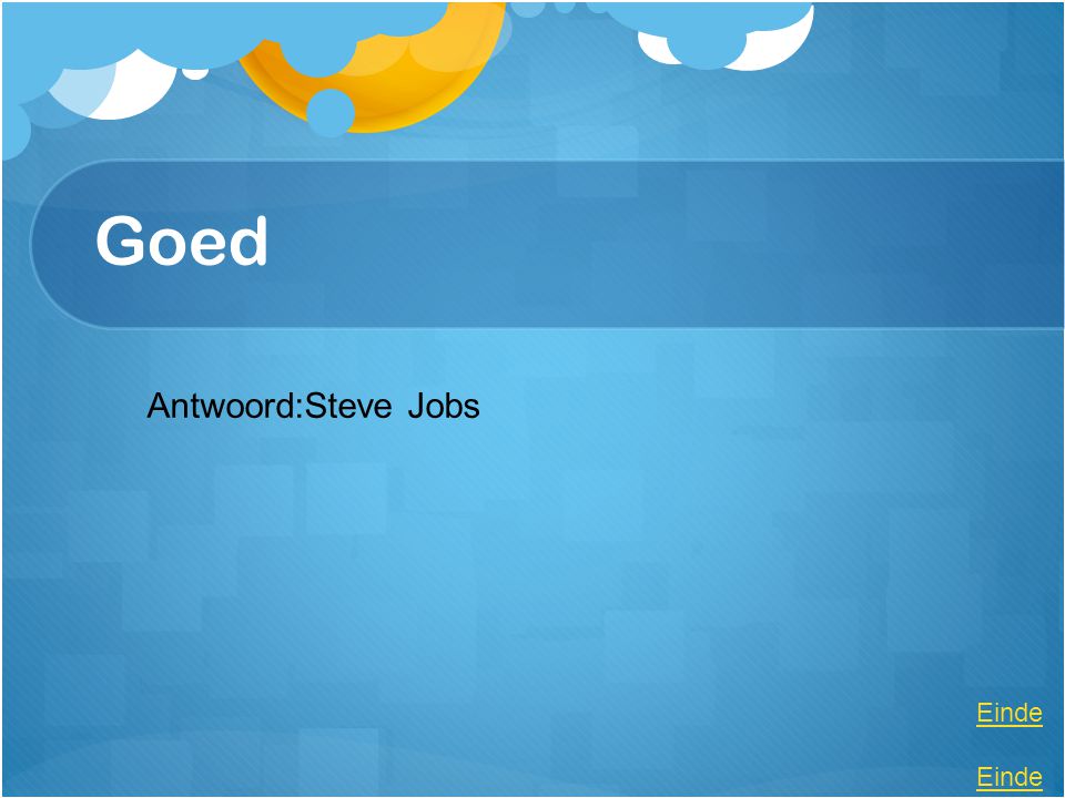 Goed Antwoord:Steve Jobs Einde