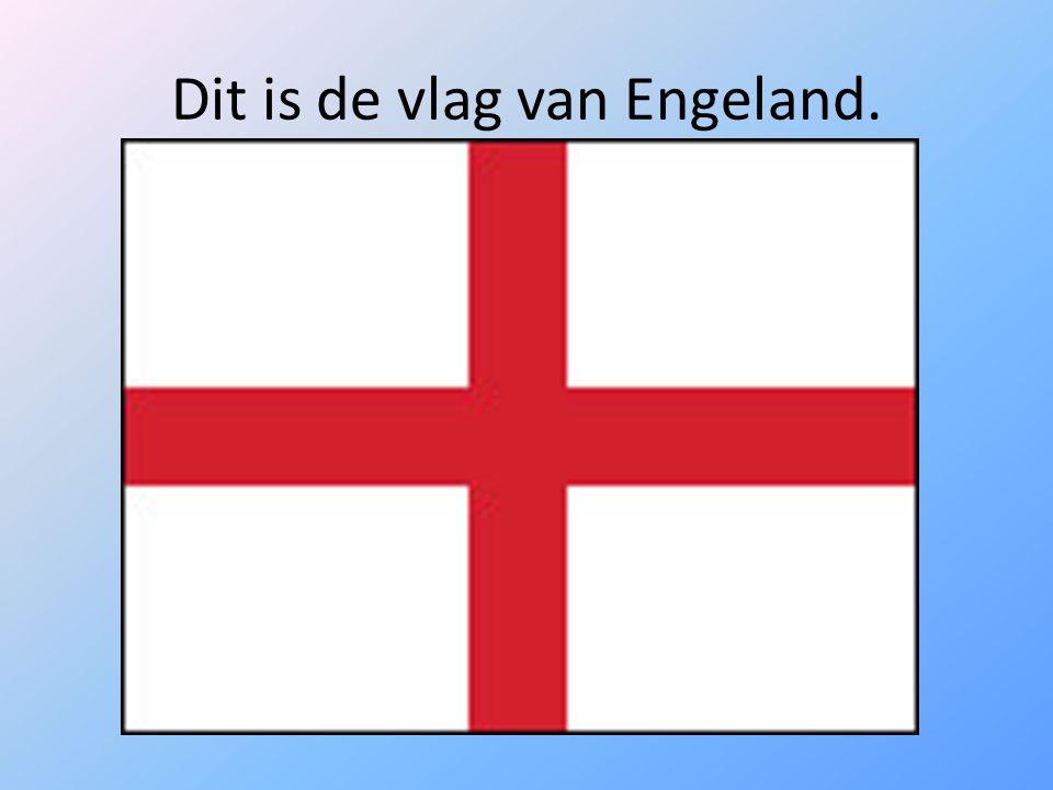 Dit is de vlag van Engeland.
