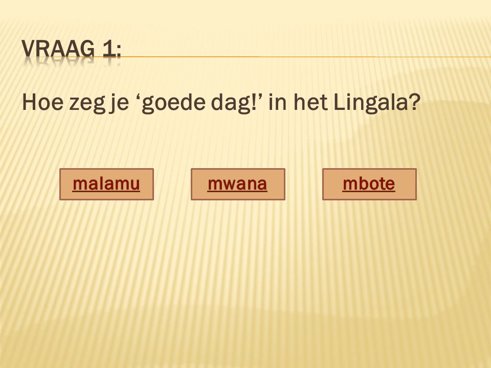 Hoe zeg je ‘goede dag!’ in het Lingala