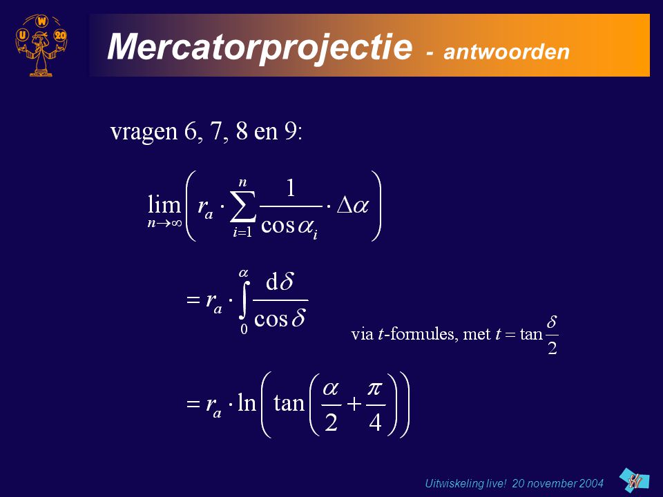 Mercatorprojectie - antwoorden