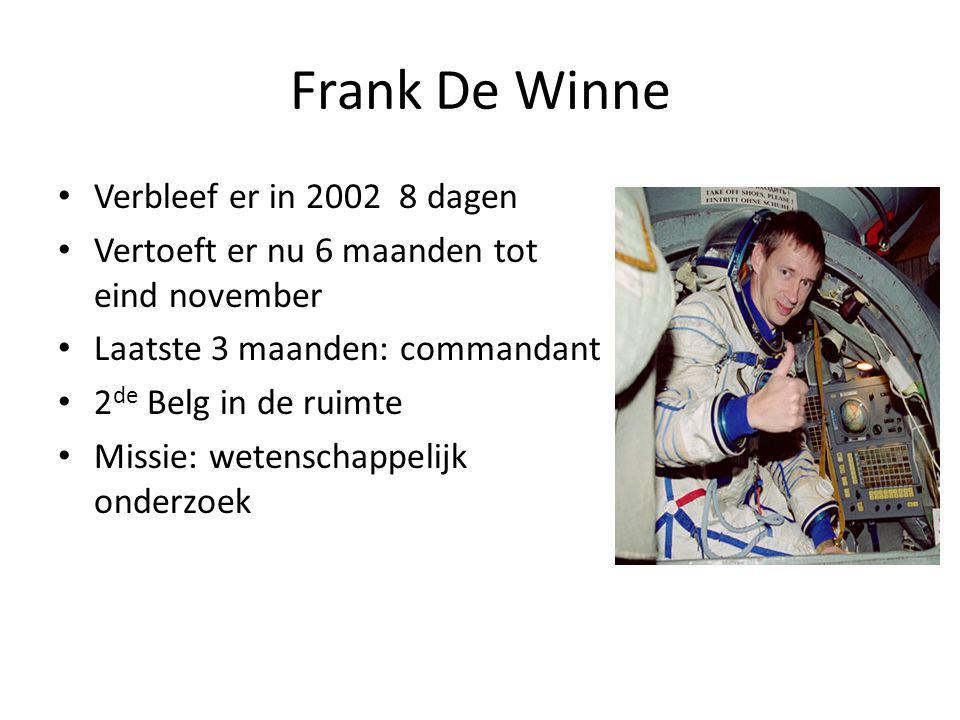 Frank De Winne Verbleef er in dagen