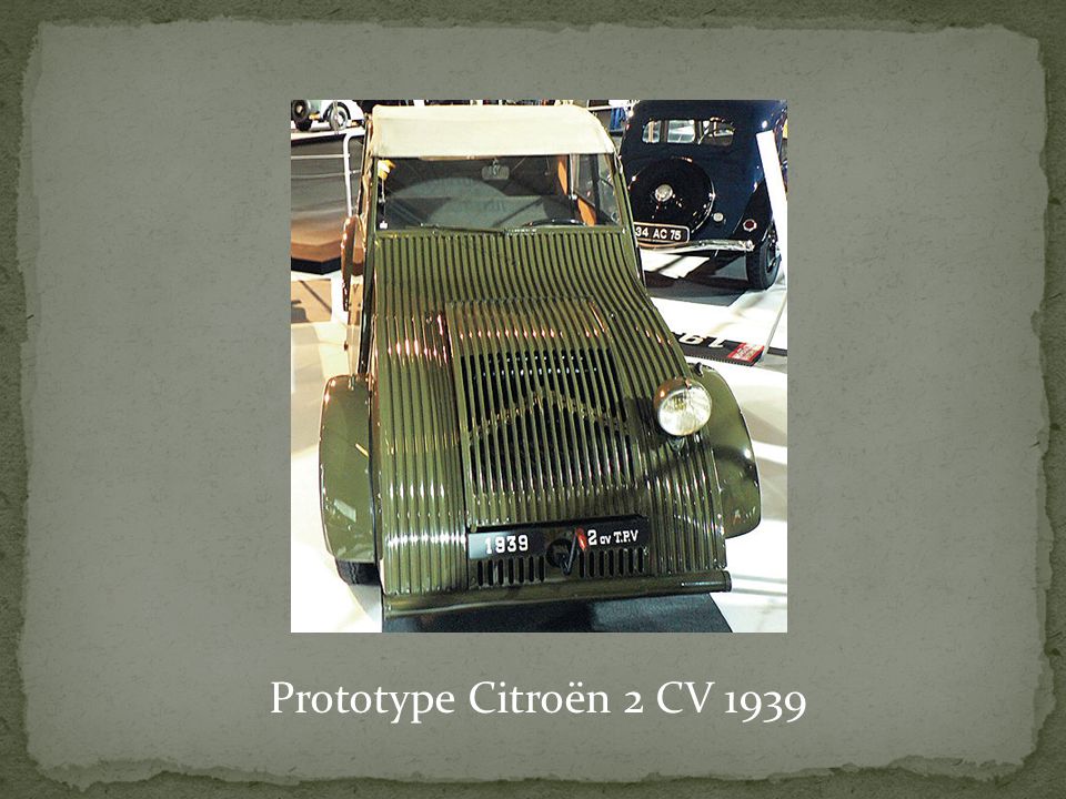 Prototype Citroën 2 CV 1939