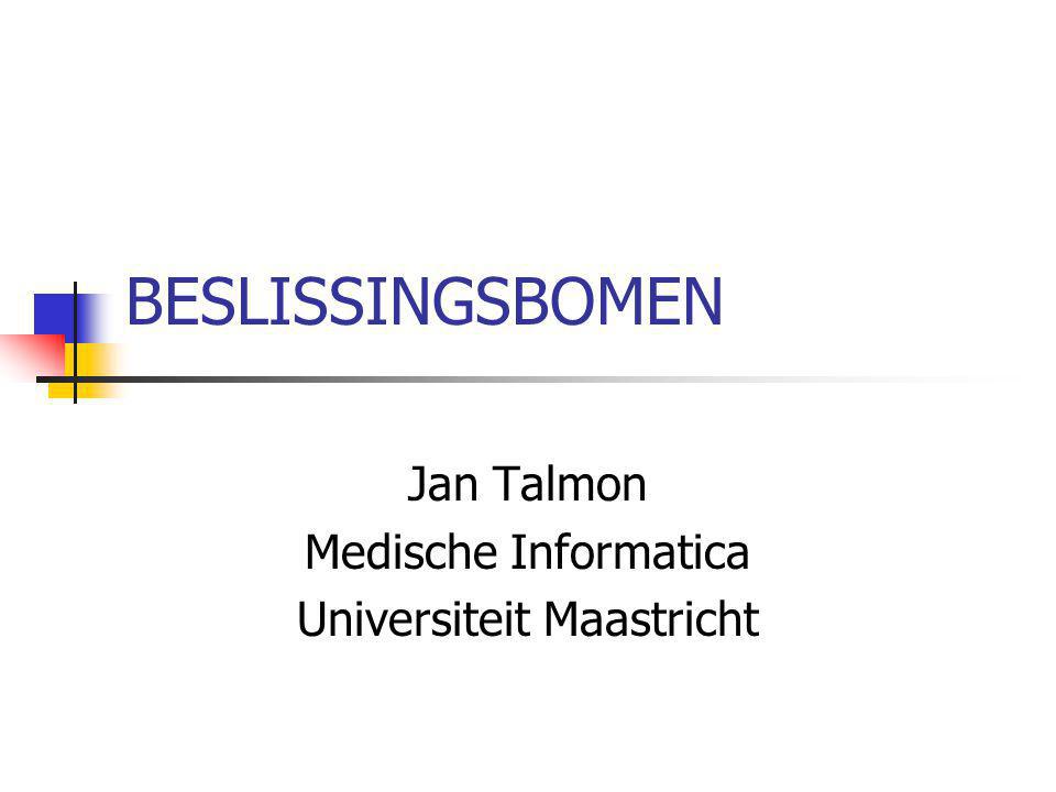 Jan Talmon Medische Informatica Universiteit Maastricht