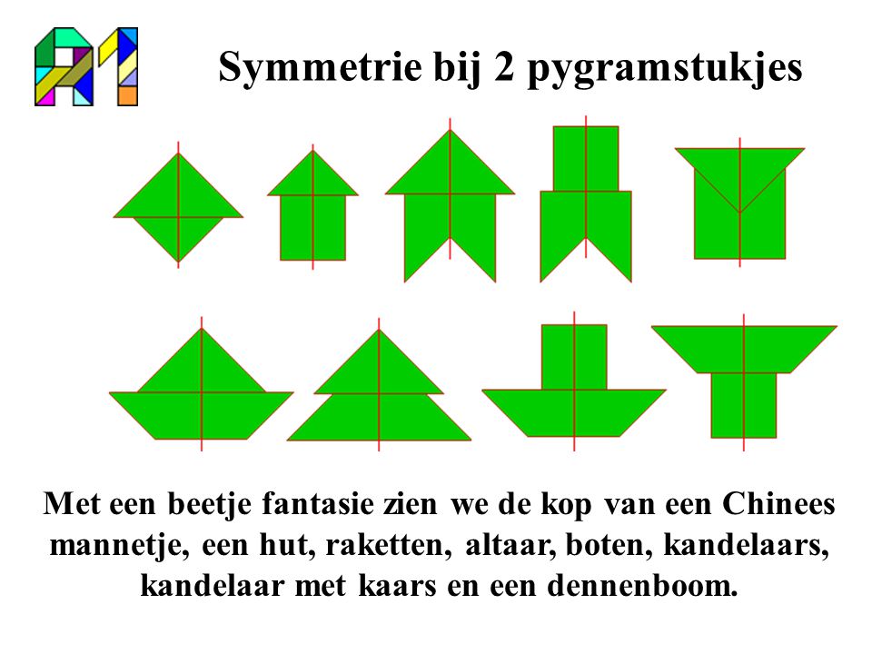 Symmetrie bij 2 pygramstukjes