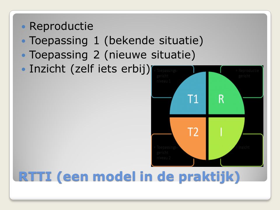 RTTI (een model in de praktijk)