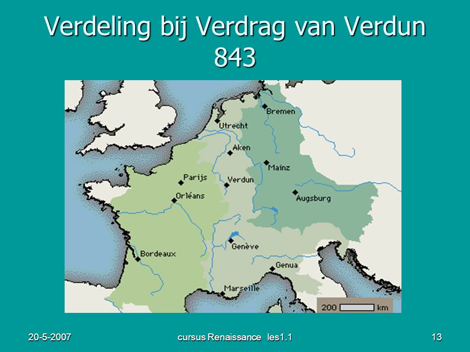 Verdeling bij Verdrag van Verdun 843