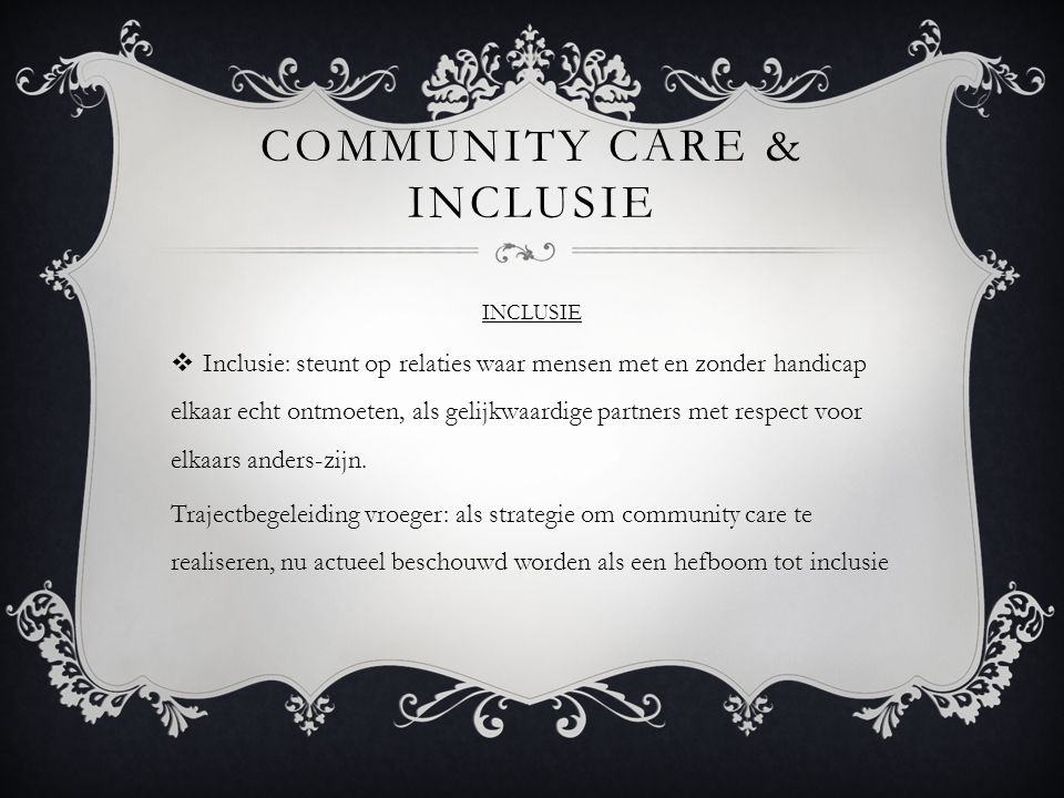 Community care & inclusie