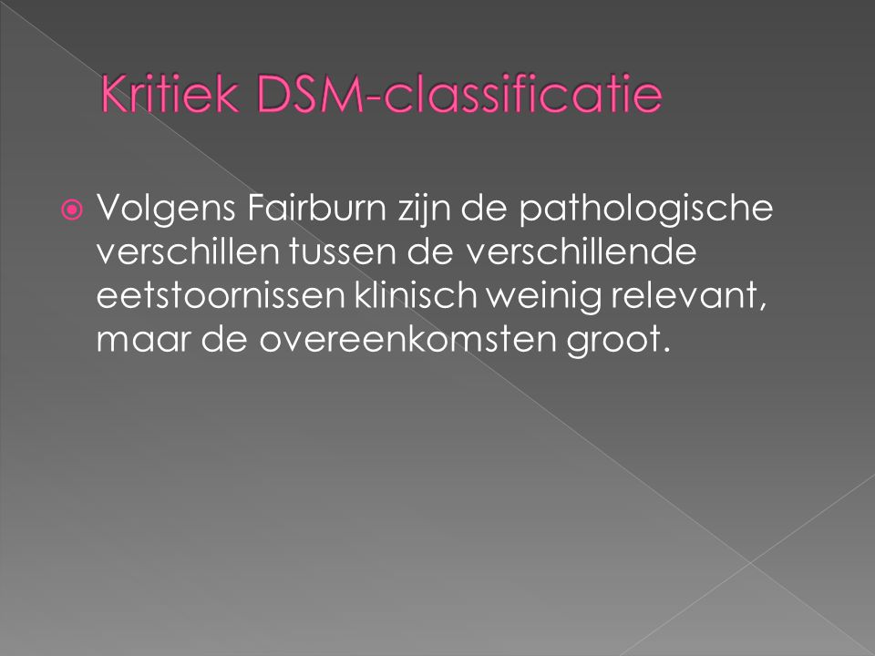 Kritiek DSM-classificatie