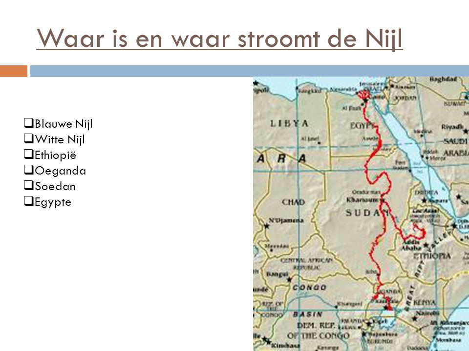 Waar is en waar stroomt de Nijl