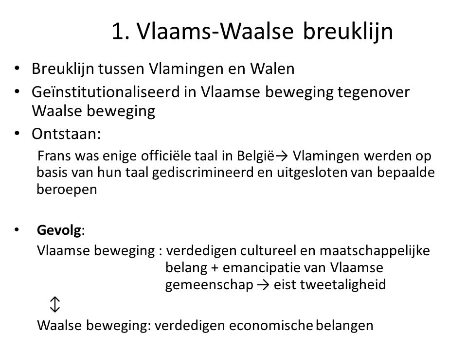 1. Vlaams-Waalse breuklijn