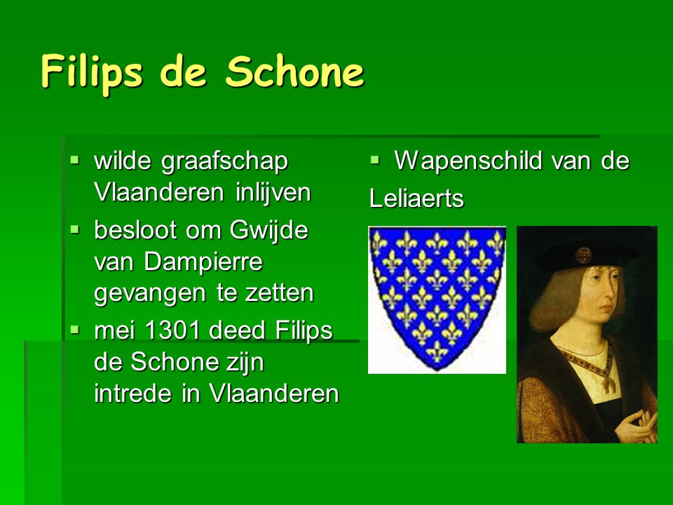 Filips de Schone wilde graafschap Vlaanderen inlijven