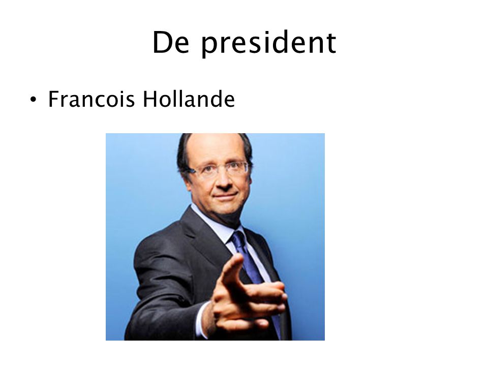 De president Francois Hollande