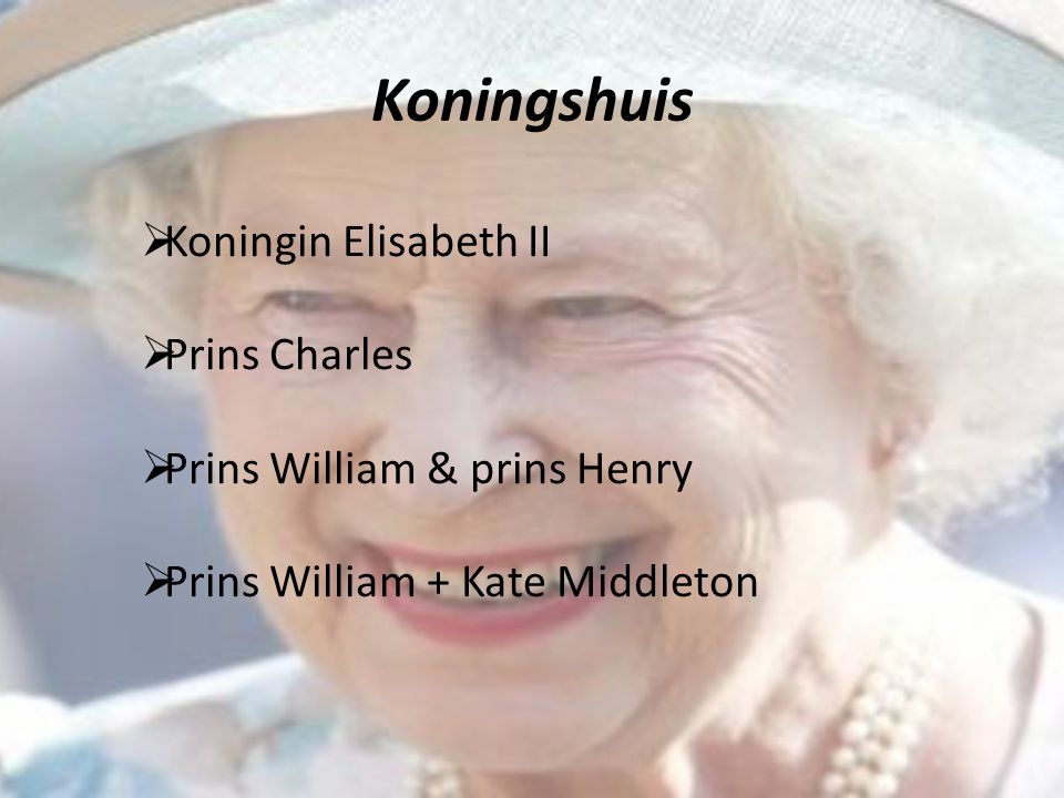 Koningshuis Koningin Elisabeth II Prins Charles