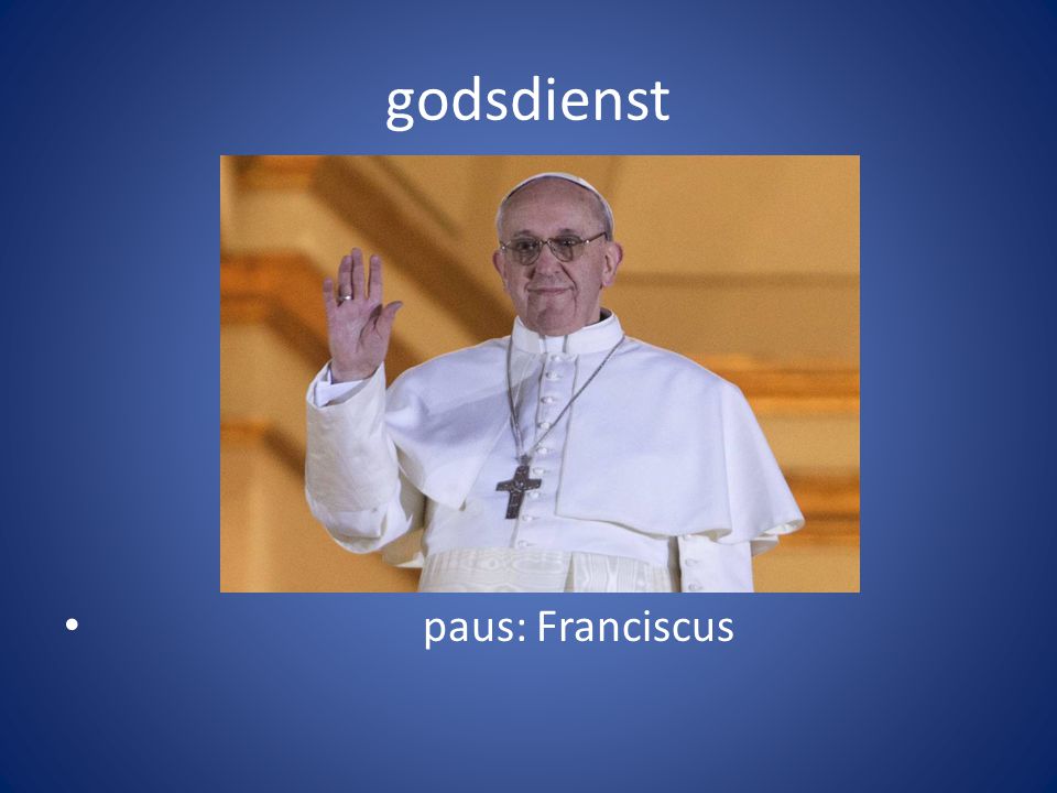 godsdienst paus: Franciscus