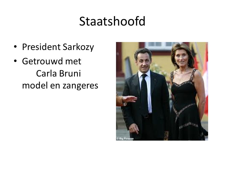 Staatshoofd President Sarkozy