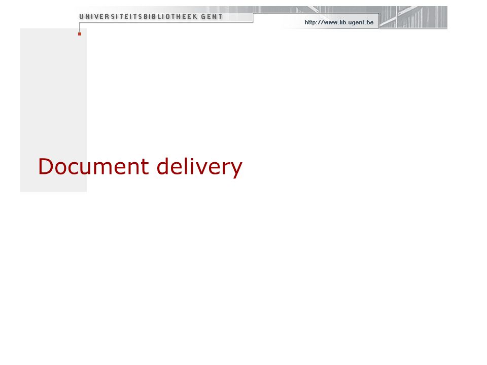 Document delivery