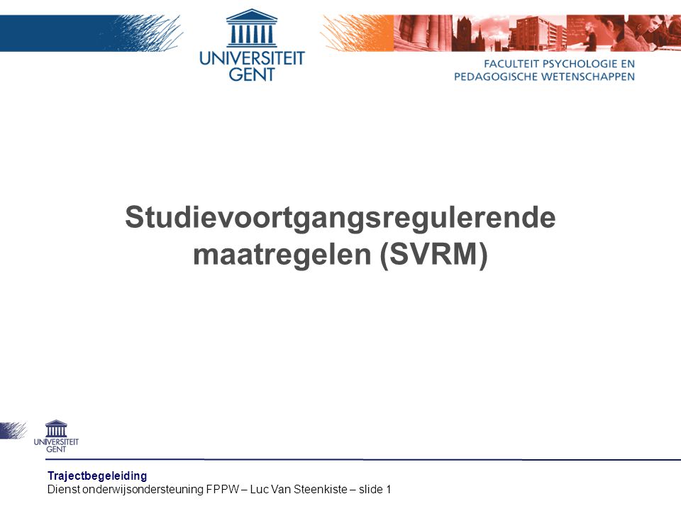 Studievoortgangsregulerende maatregelen (SVRM)
