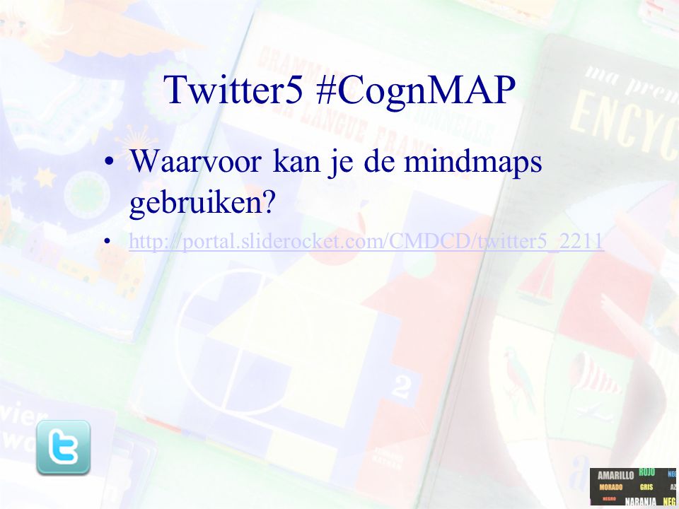 Twitter5 #CognMAP Waarvoor kan je de mindmaps gebruiken