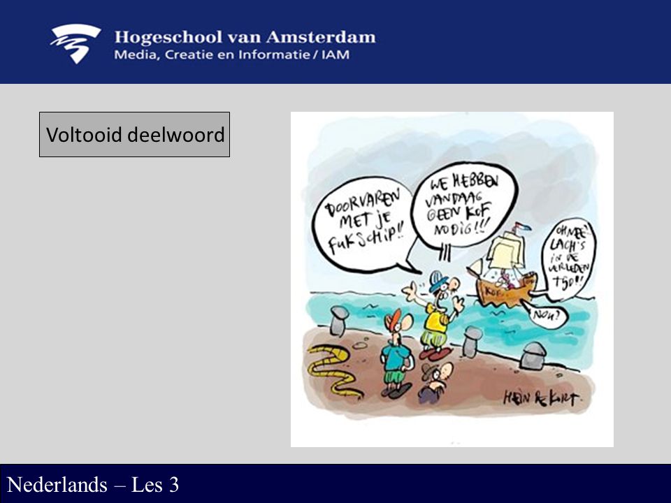 Voltooid deelwoord Nederlands – Les 3