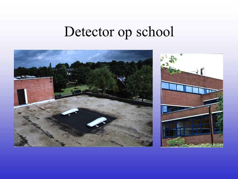 Detector op school