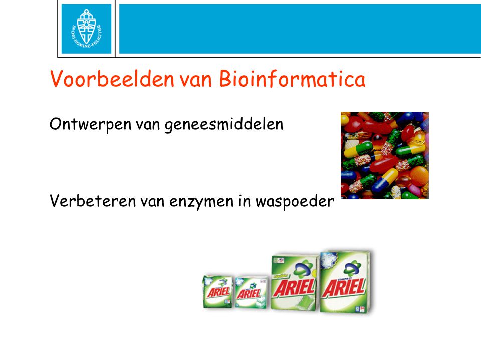 Voorbeelden van Bioinformatica