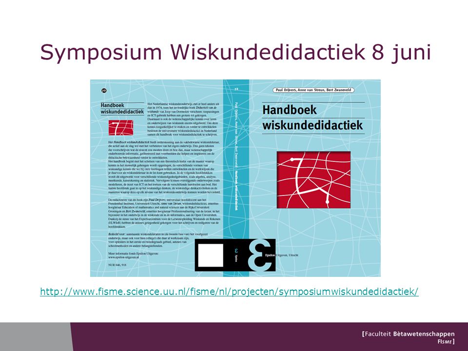 Symposium Wiskundedidactiek 8 juni