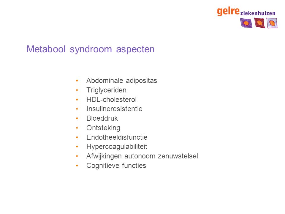 Metabool syndroom aspecten