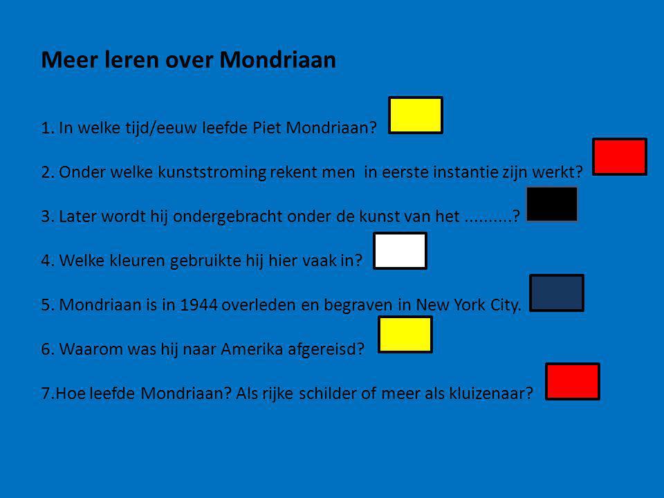 Meer leren over Mondriaan