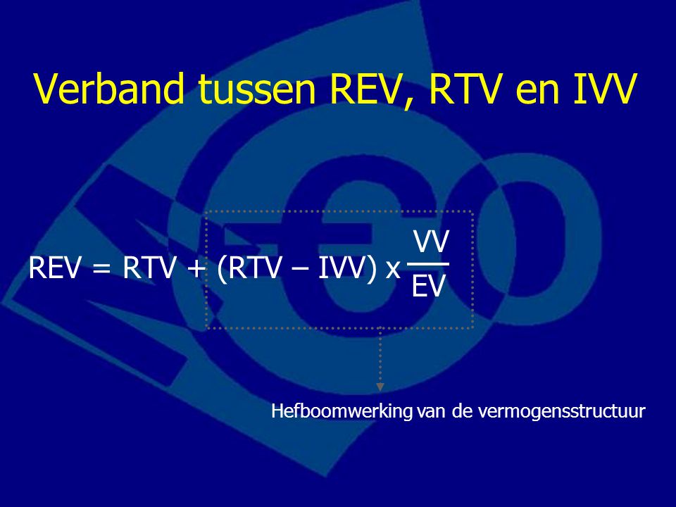 Verband tussen REV, RTV en IVV