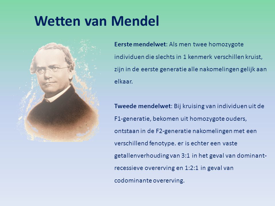 Wetten van Mendel