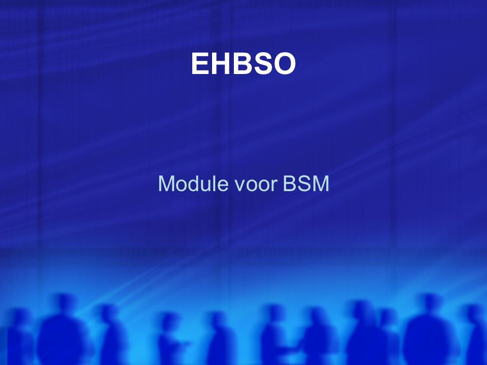 EHBSO Module voor BSM