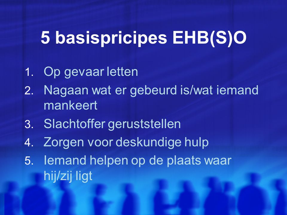 5 basispricipes EHB(S)O