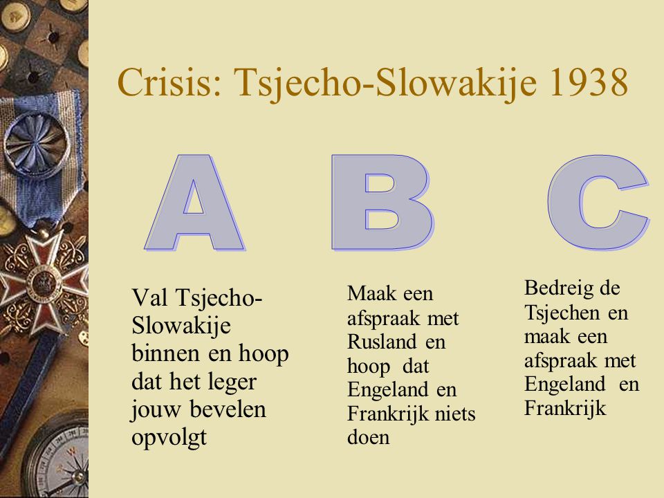 Crisis: Tsjecho-Slowakije 1938