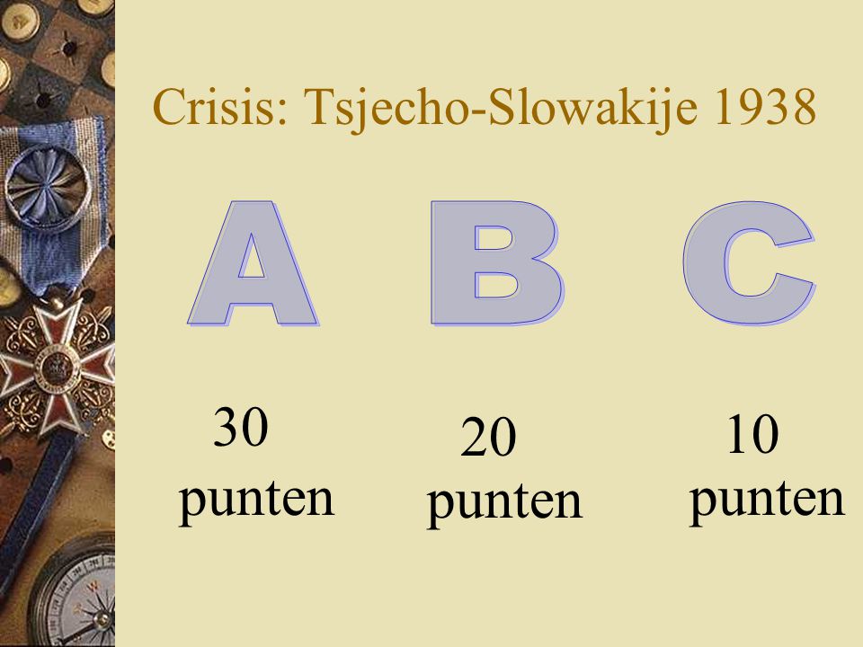 Crisis: Tsjecho-Slowakije 1938