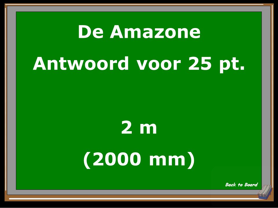 De Amazone Antwoord voor 25 pt. 2 m (2000 mm)
