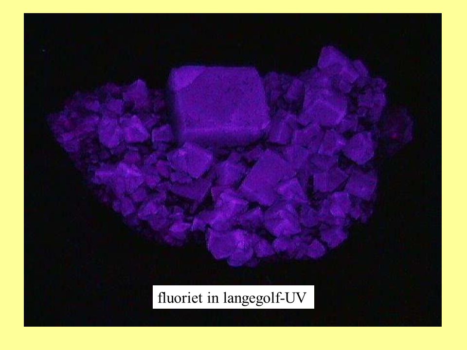 fluoriet in langegolf-UV