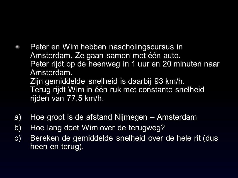 Peter en Wim hebben nascholingscursus in Amsterdam