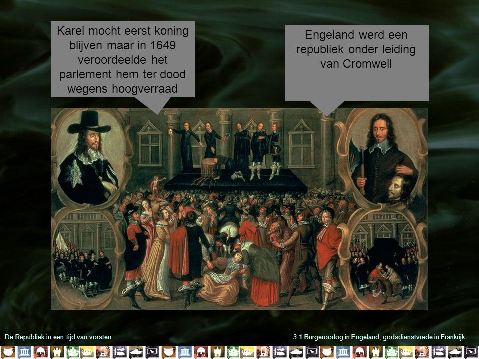 Engeland werd een republiek onder leiding van Cromwell