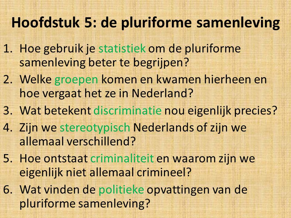 De Pluriforme Samenleving Ppt Download