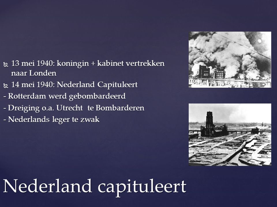 Nederland capituleert