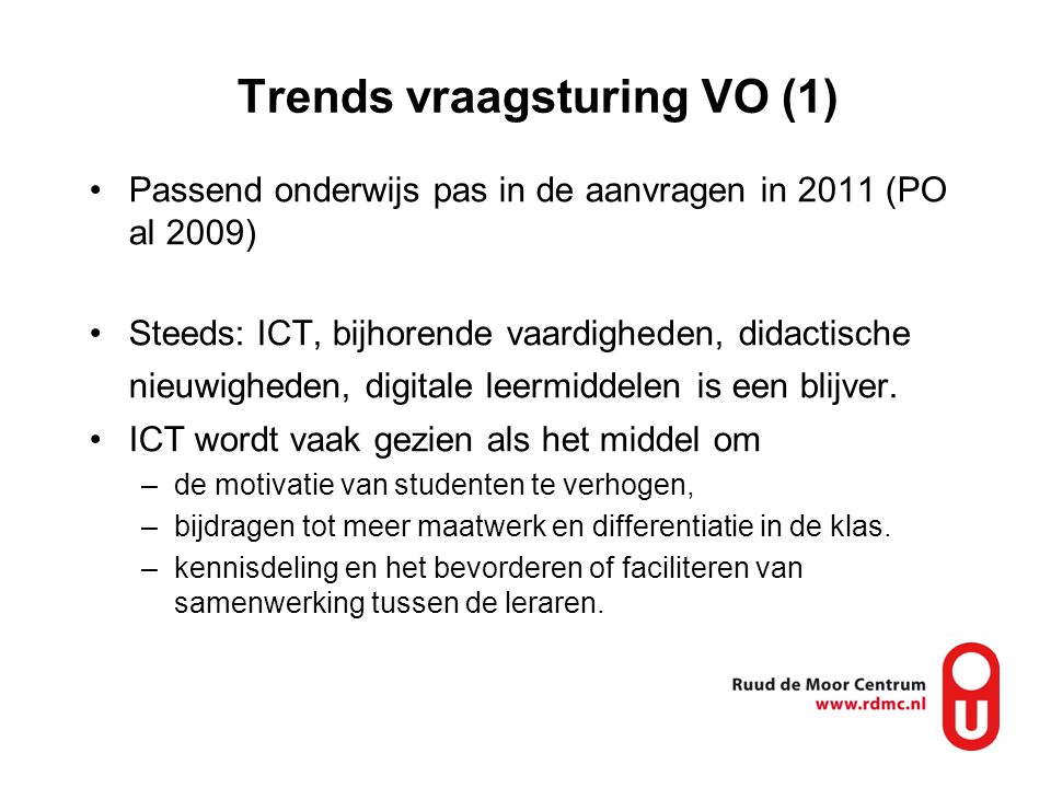 Trends vraagsturing VO (1)