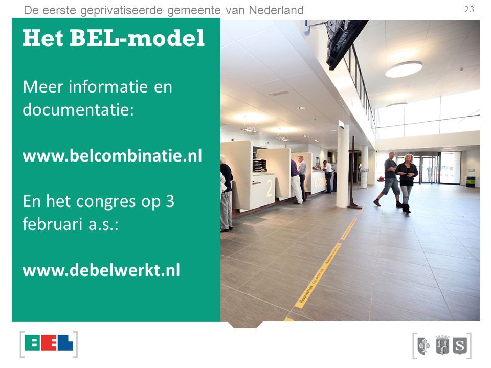 Het BEL-model Meer informatie en documentatie: